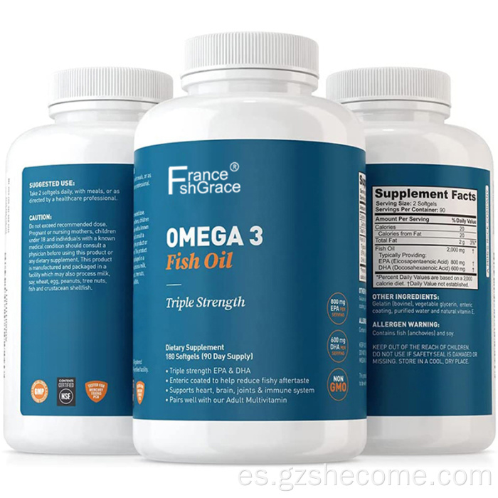 Omega3 Softgels apoya el aceite de pescado inmune de salud